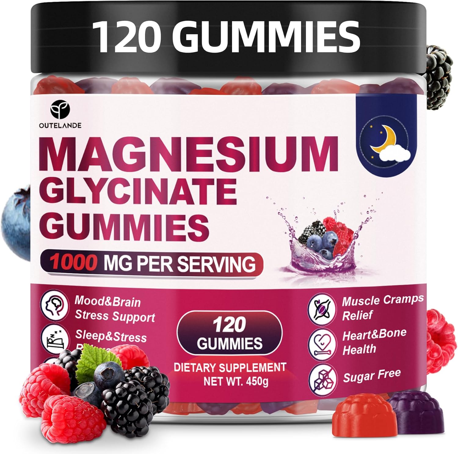 OUTELANDE Magnesium Glycinate Gummies